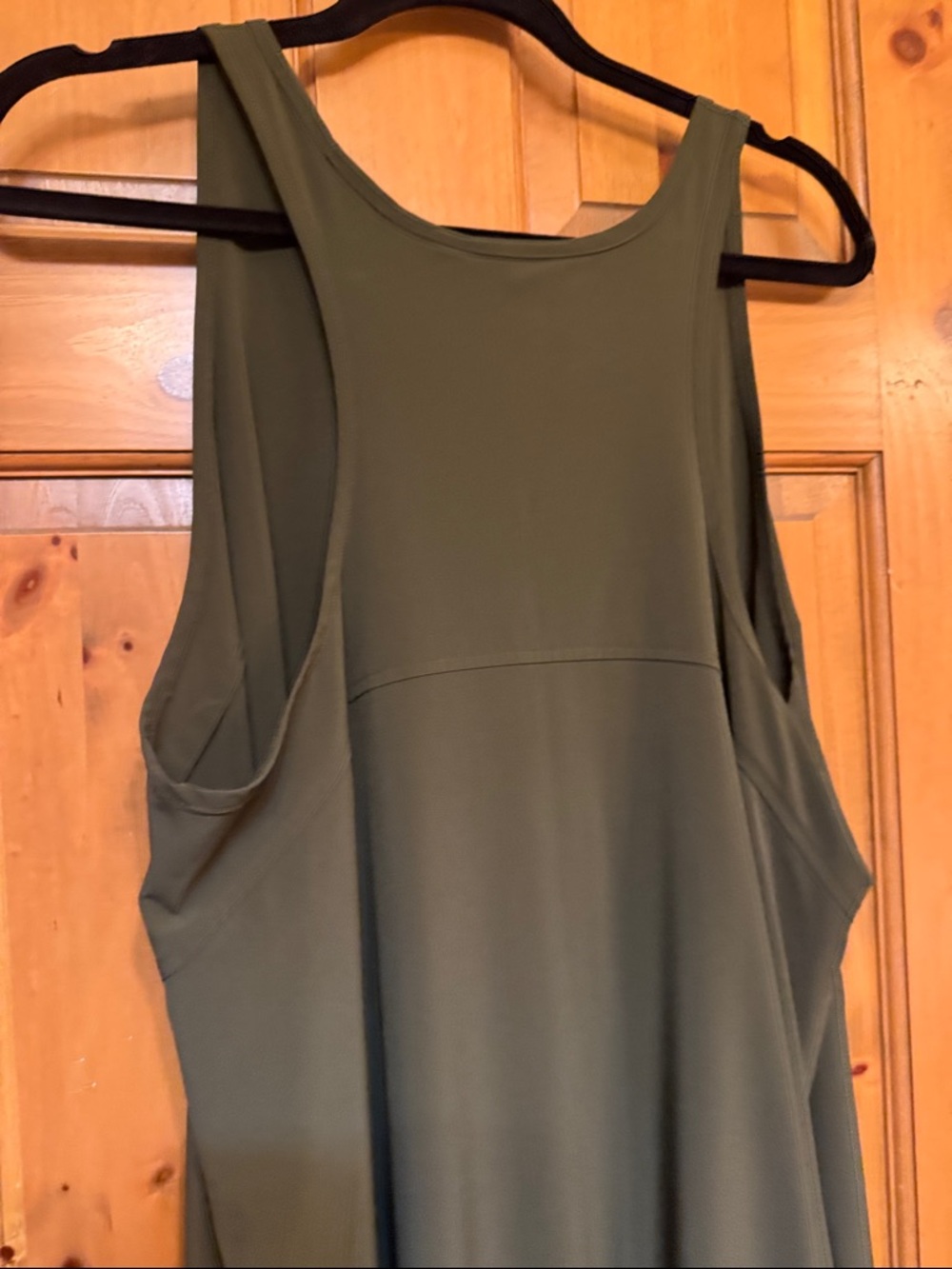 Athleta Olive Green Sleeveless Maxi Tank Dress - Picture 2 of 4
